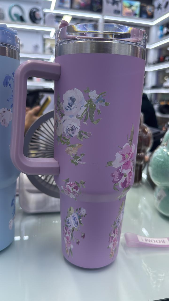 High quality flowered/floral stanley cup