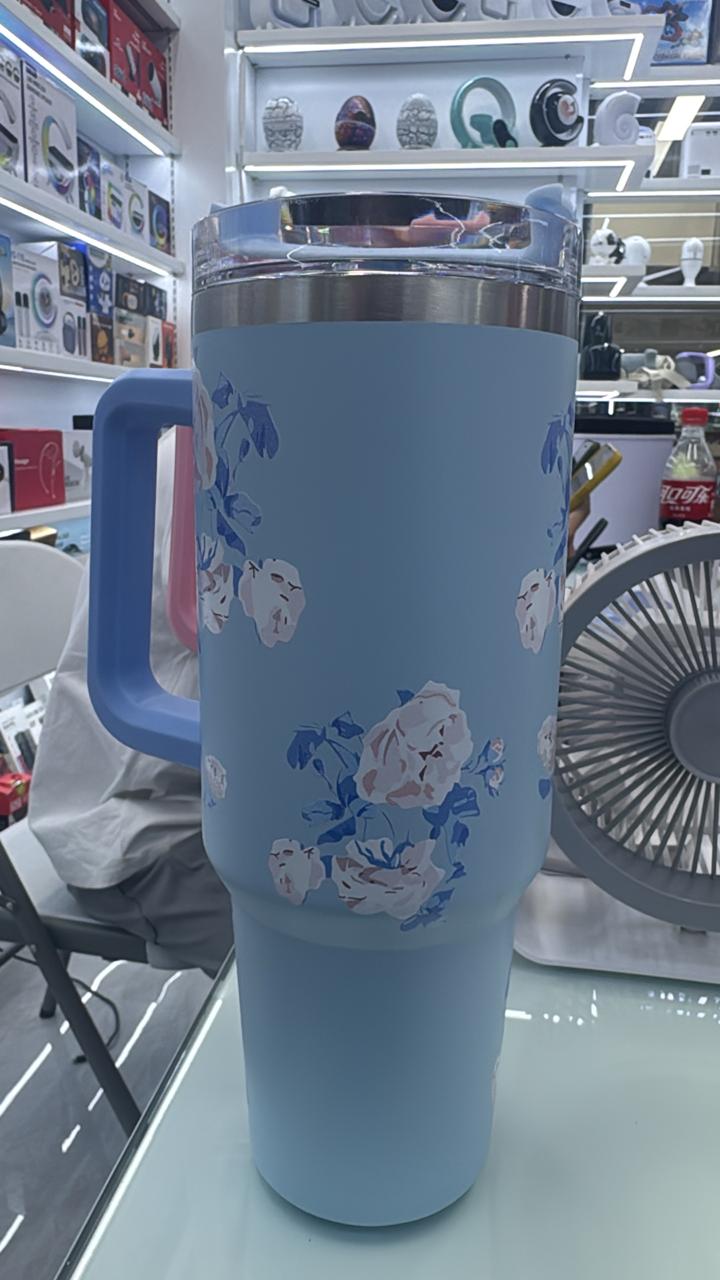 High quality flowered/floral stanley cup