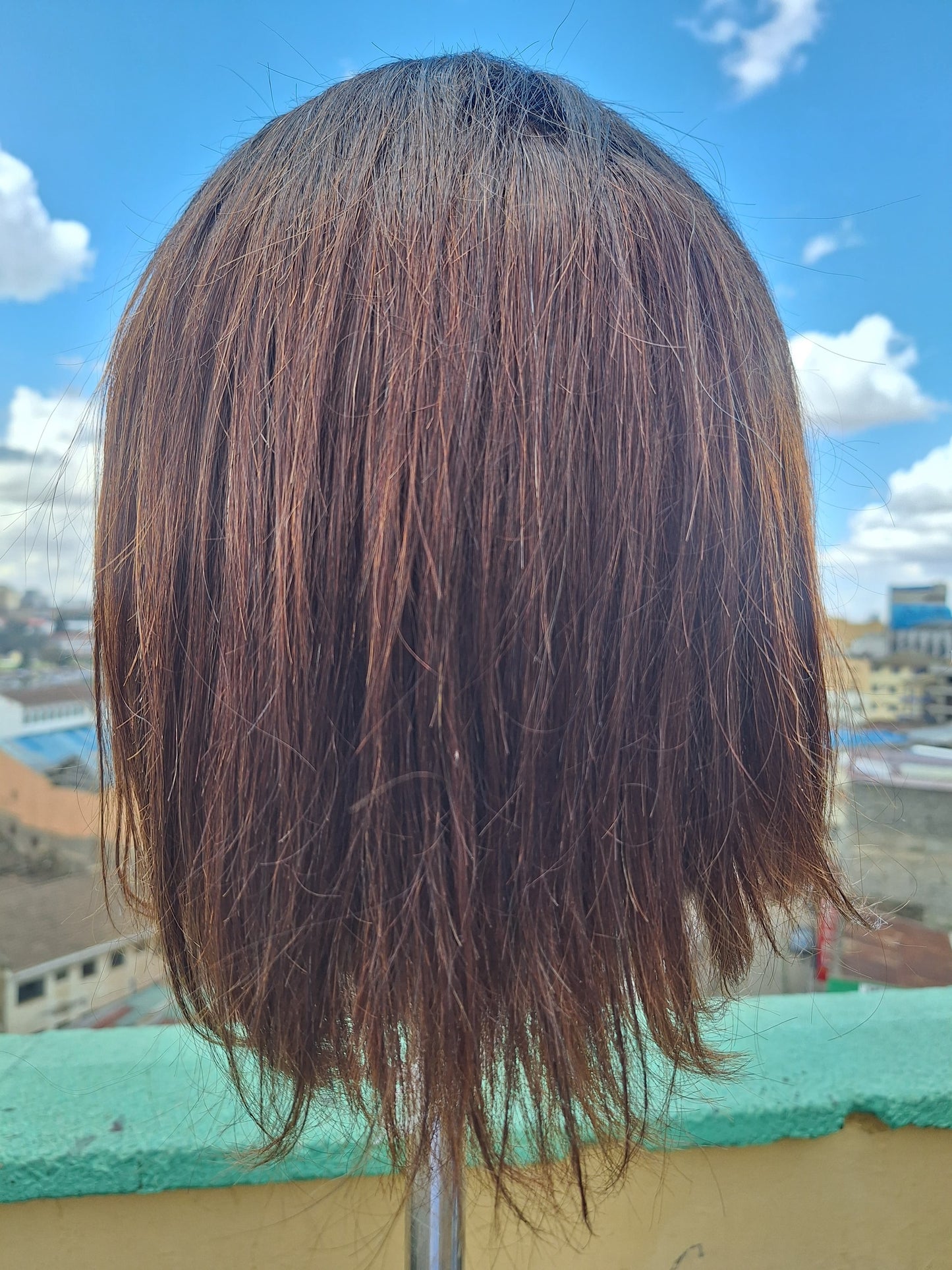 10-inch Bobo wig pure human hair