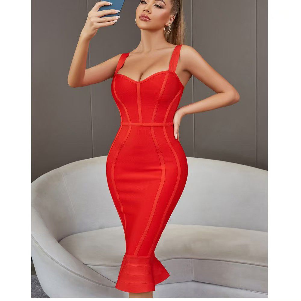 Bandage dresses available Red.