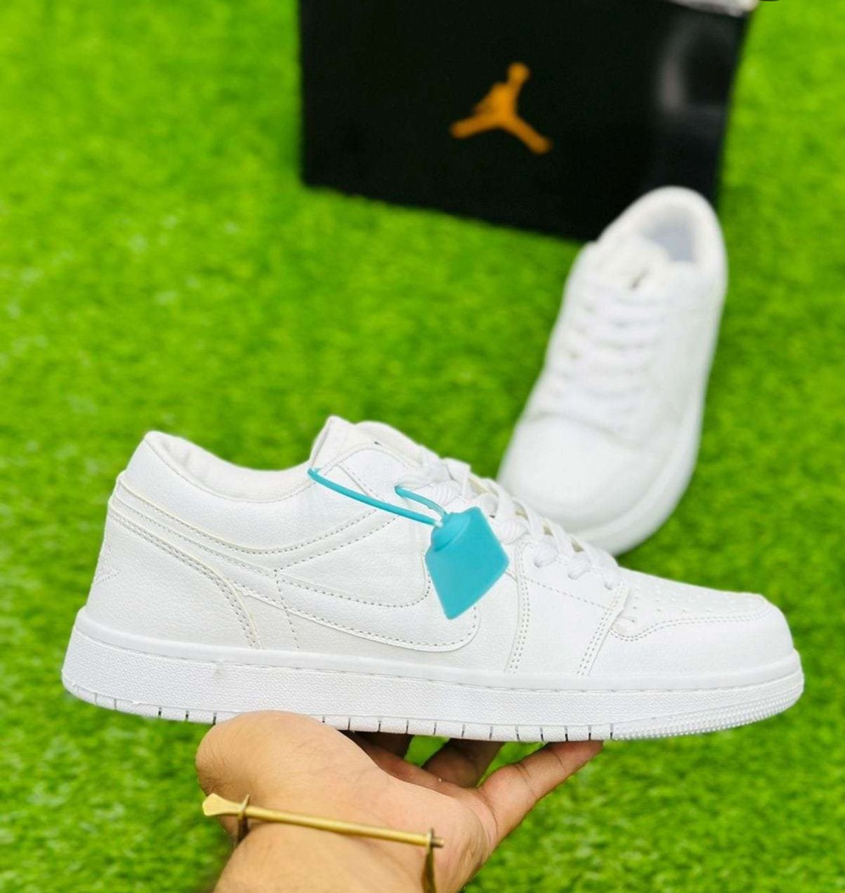 Milk White low cut Air Jordan sneakers