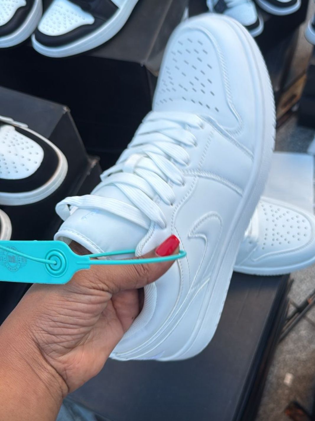 Milk White low cut Air Jordan sneakers