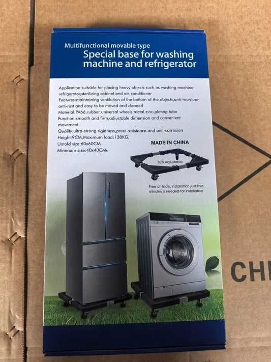 Adjustable Movable Base Stand for Washing Machine & Refrigerator