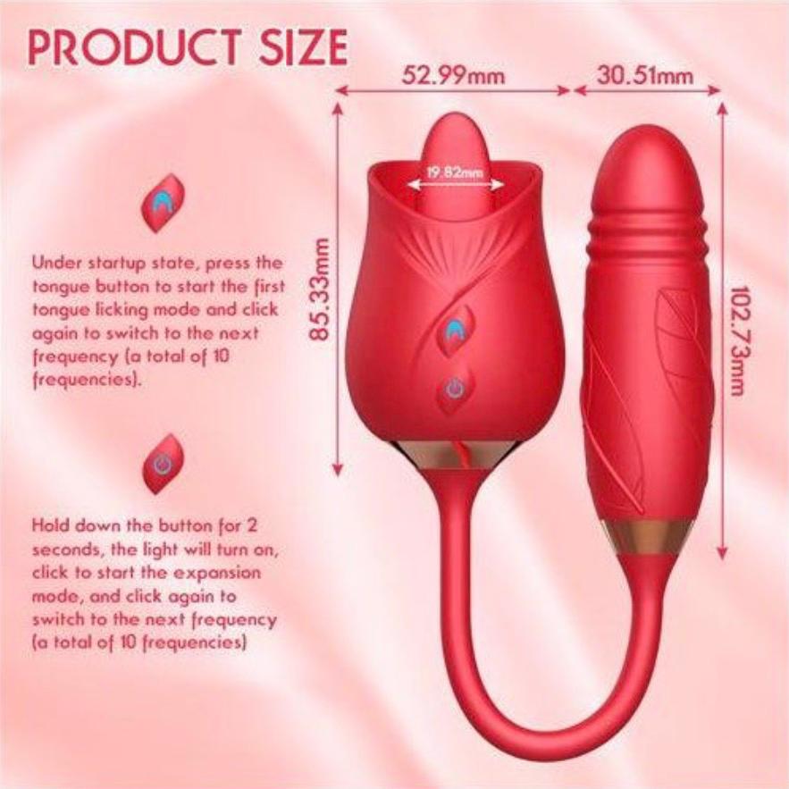 Sex toy 3in one rose