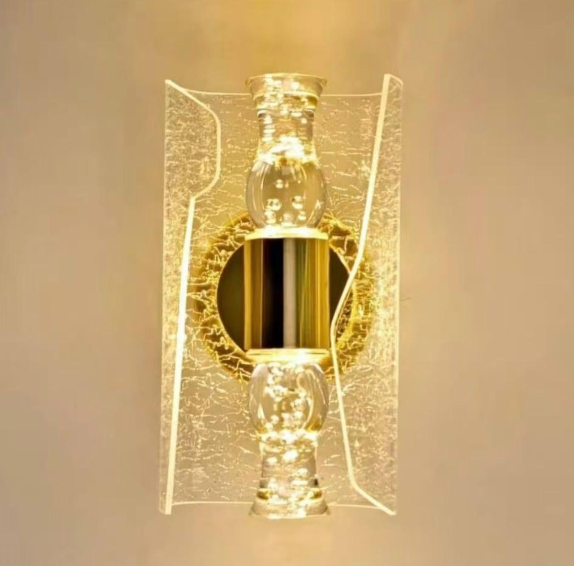 Decorative Crystal Wall Light – Set of 2