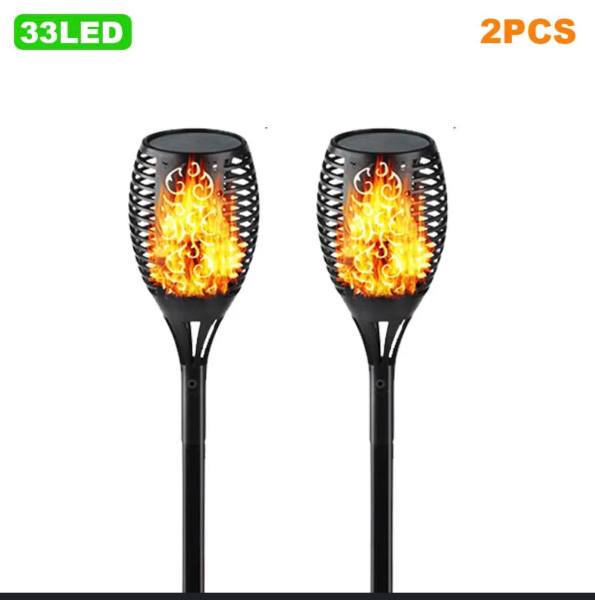 Solar Flame Torch Garden Lights โ 109.2 cm Height