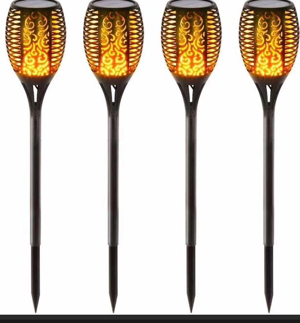 Solar Flame Torch Garden Lights โ 109.2 cm Height