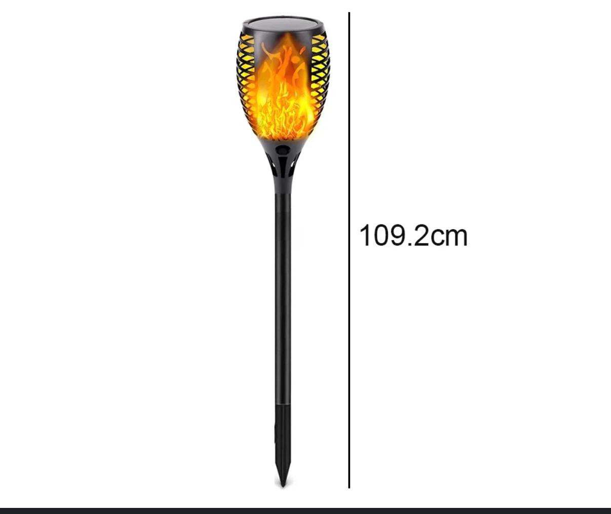 Solar Flame Torch Garden Lights โ 109.2 cm Height