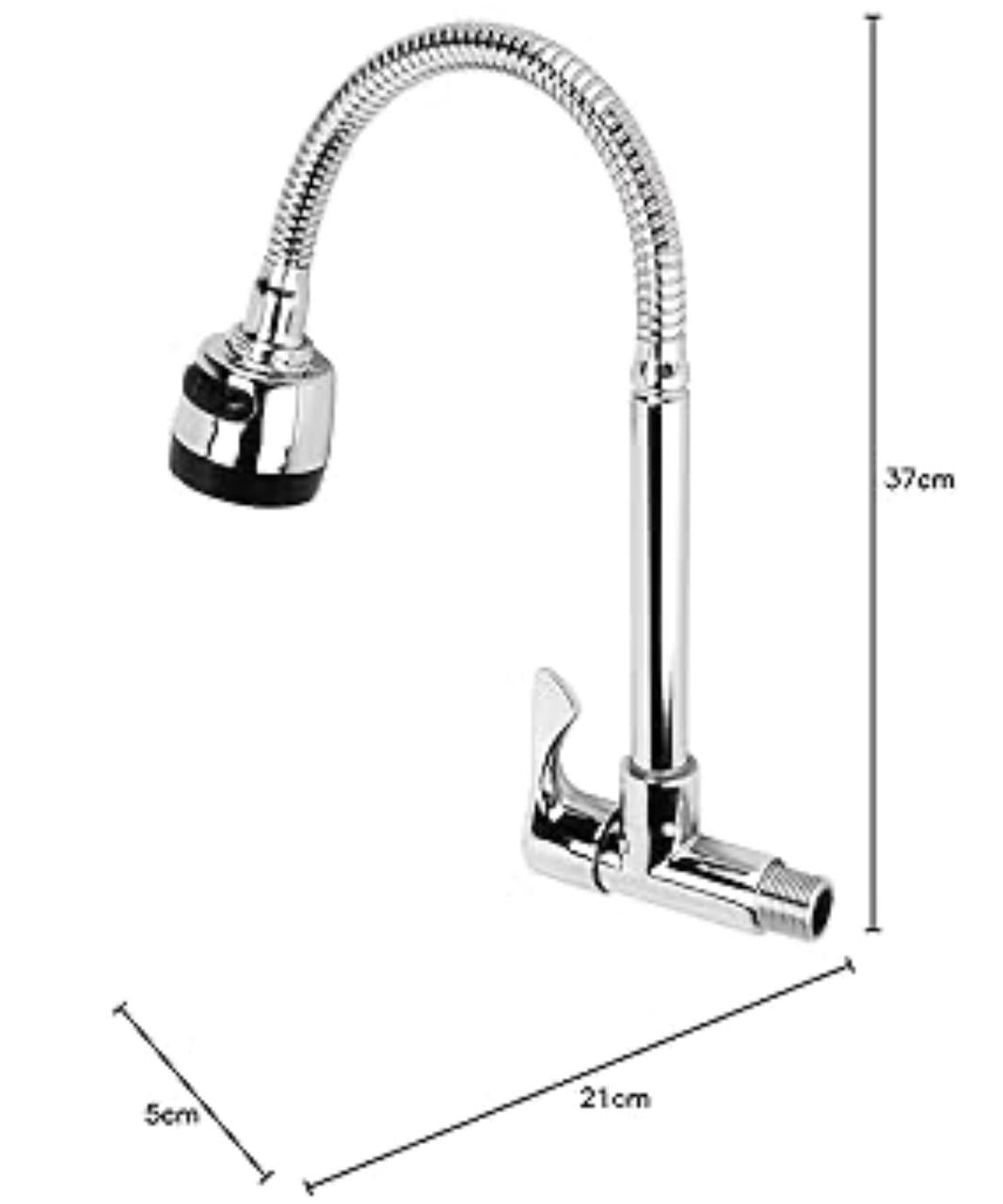 Rotating kitchen faucet