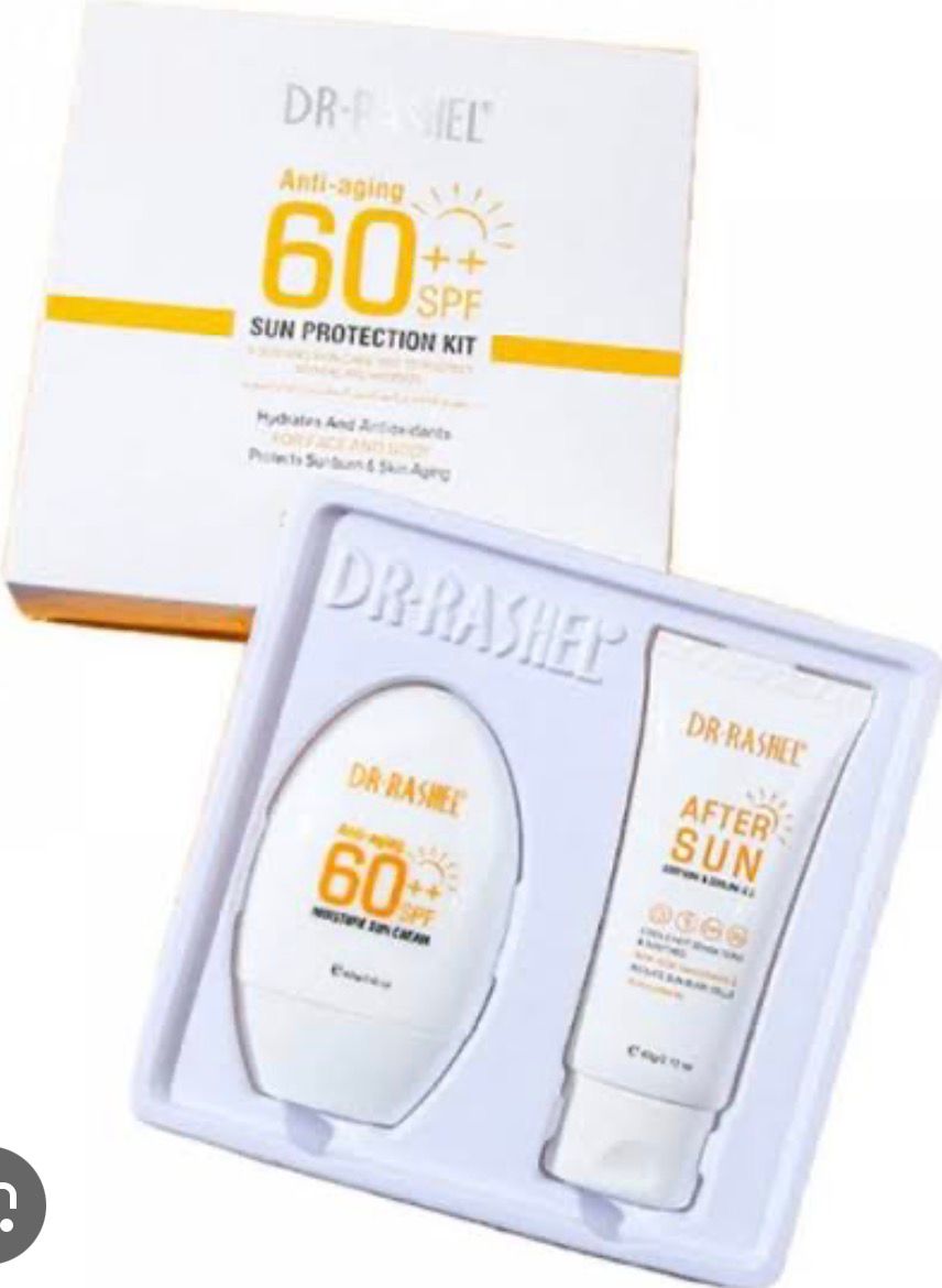 DR-RASHEL Sun Protection Kit – SPF 60+ Moisture Cream + After Sun Soothing Gel