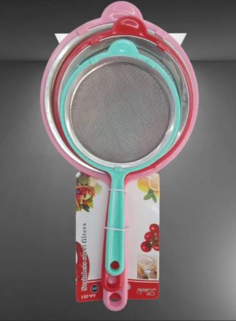 3 pcs sets of 3 strainers/Kichungi