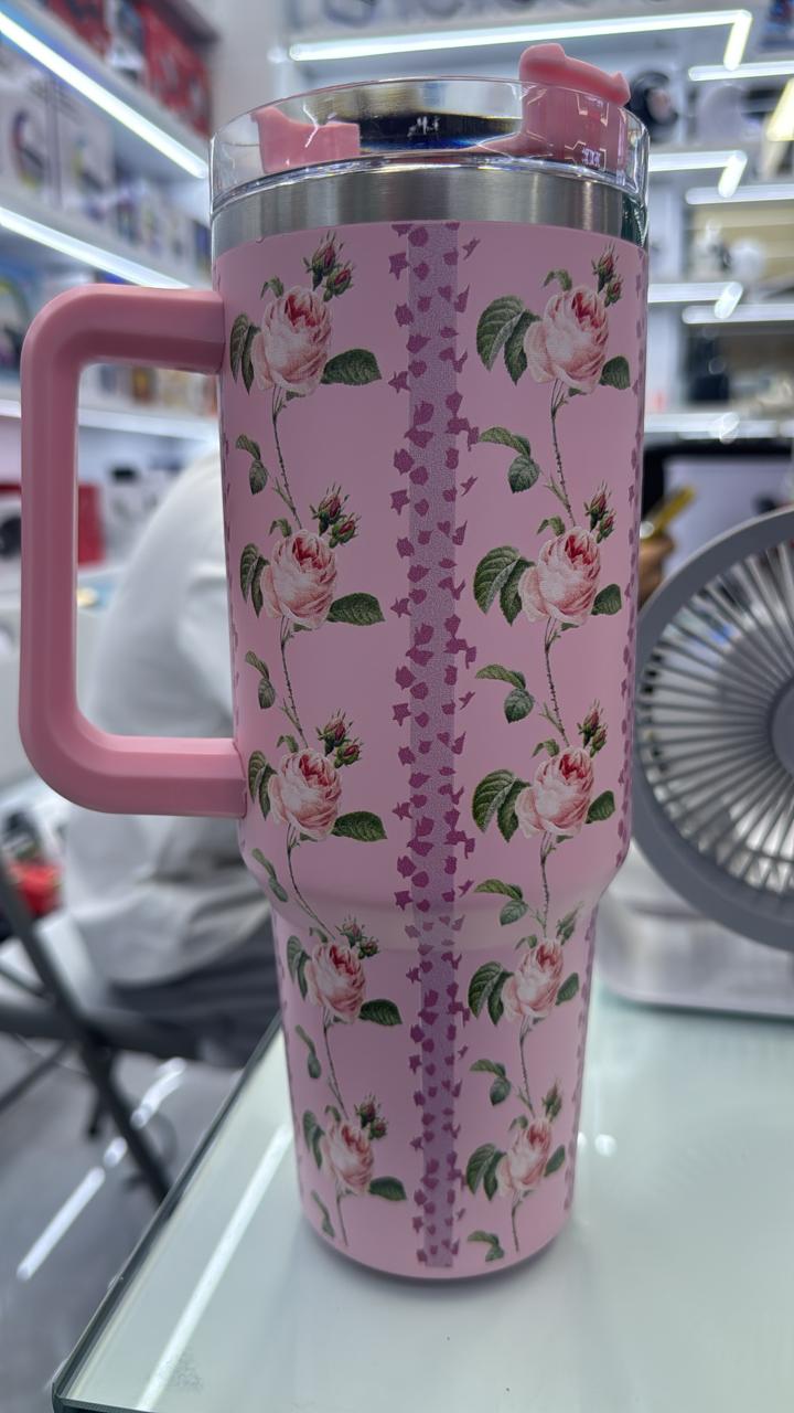 High quality flowered/floral stanley cup