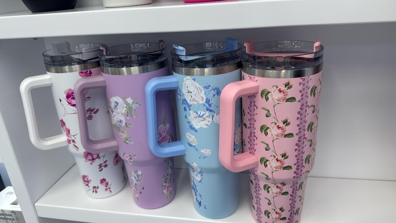 High quality flowered/floral stanley cup