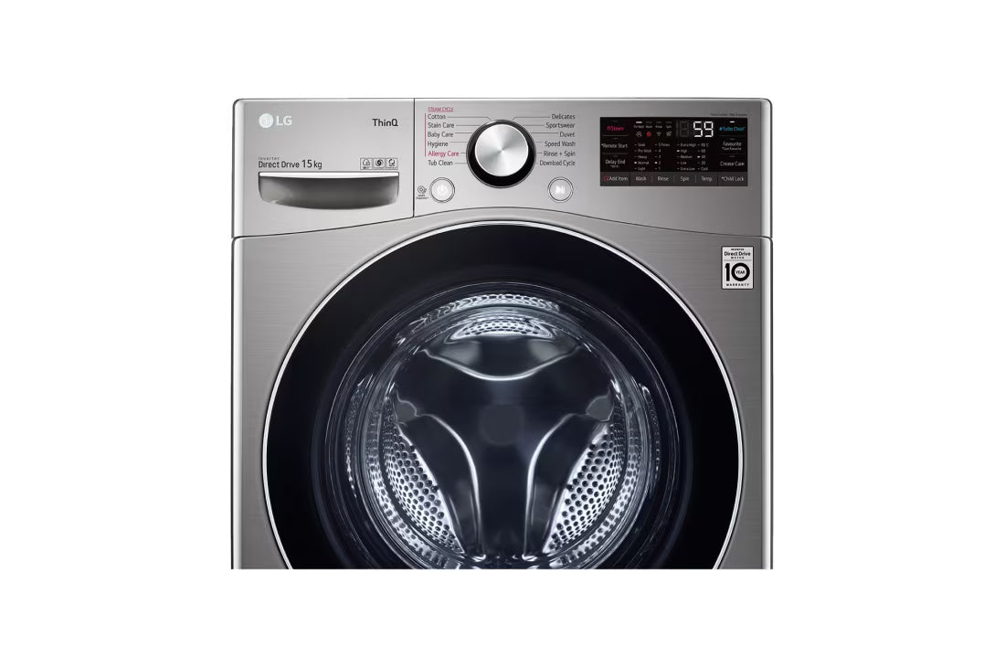 15KG | Front Load Washer | AI DD™ | ThinQ™ | TurboWash™