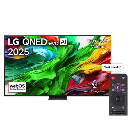 100 inch LG OLED evo AI QNED86 MiniLED 4K 144Hz VRR Smart TV AI Magic remote webOS25 2025