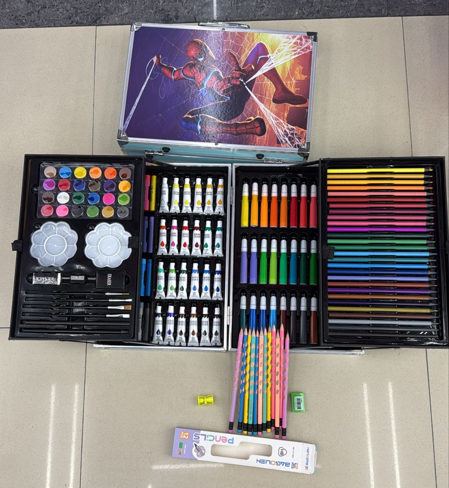 145 pcs Boy version art set with 12 pcs pencil