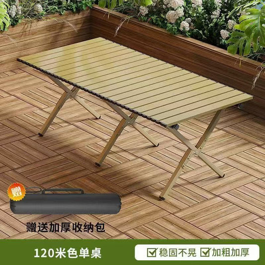 High quality strong and durable foldable camping table. (Measures 90*60*45)