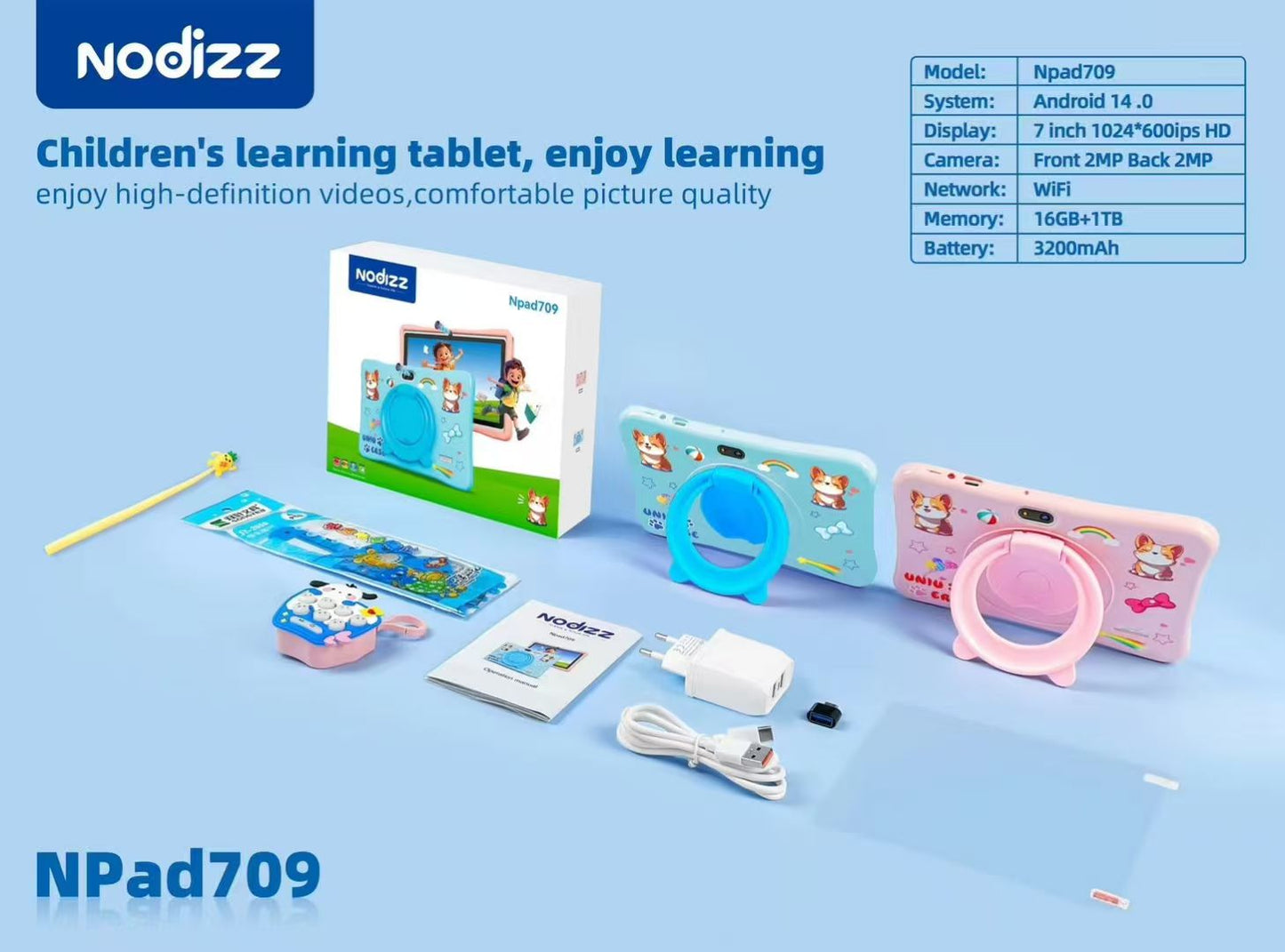 Nodizz NPad709 kid's tablet