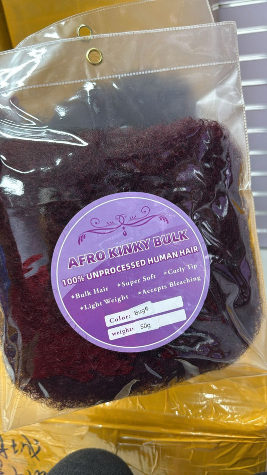 Afro Kinky Bulk Human Hair – 20 Inch: