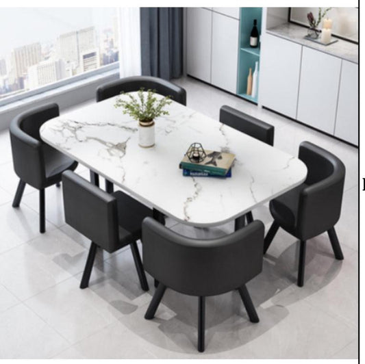 6-Seater Dining Table Set – Where Comfort Meets Sophistication
