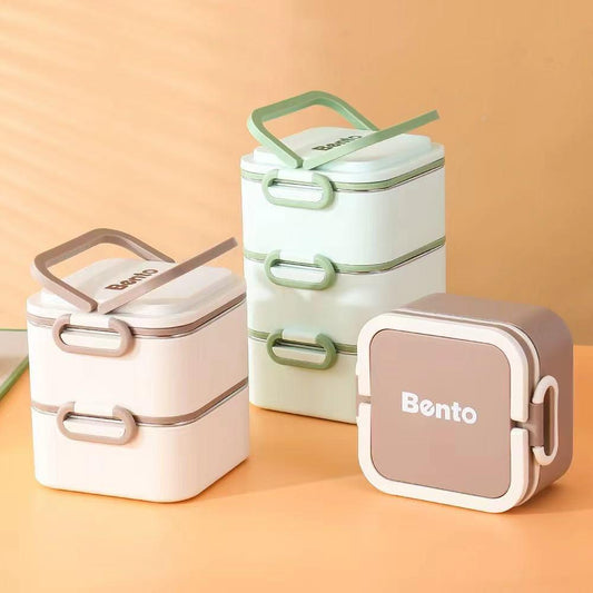 3 pcs lunch box medium size ideal for kids and adults