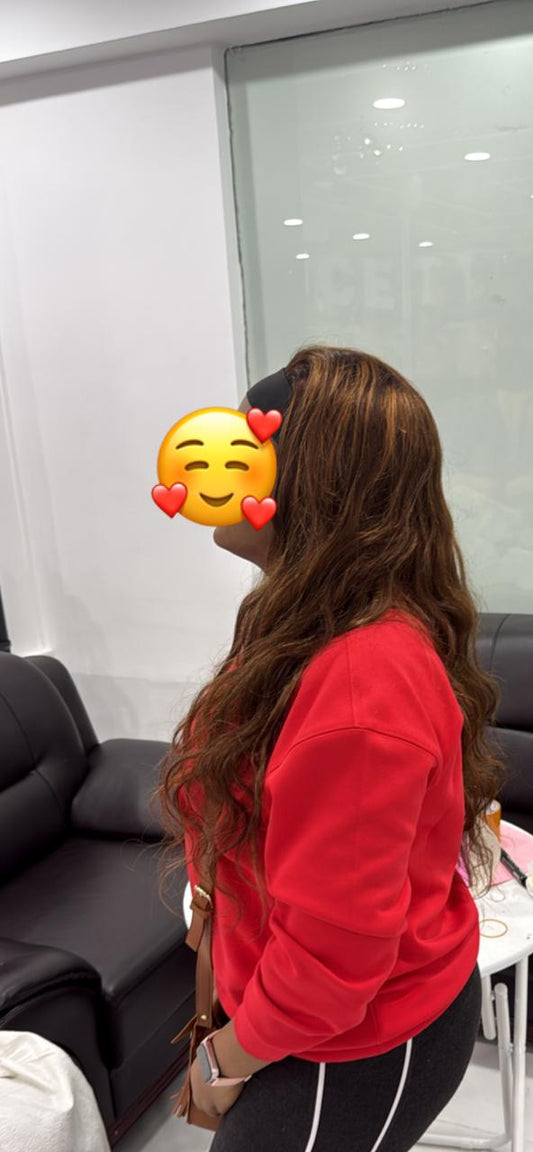 30-Inch Human Hair Wig with Band