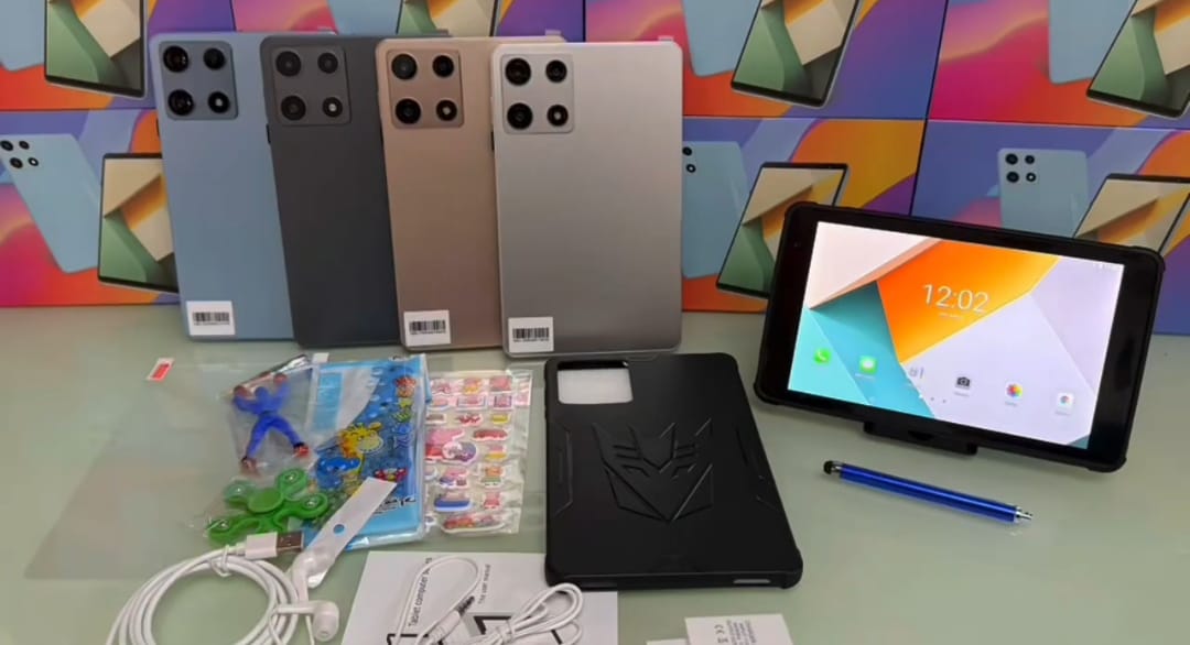 kids tablets. supports everything. comes with stickers, rulers, charger and earphones