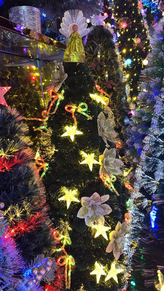 Decorated 1.5m Artificial Christmas Tree – Ready-to-Display Festive Elegance