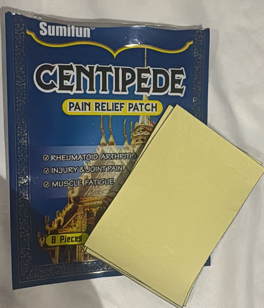 Centipede pain relief patch