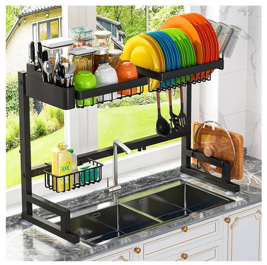 85cm double sink dish rack