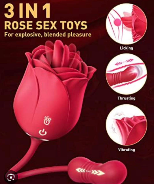 Sex toy 3in one rose