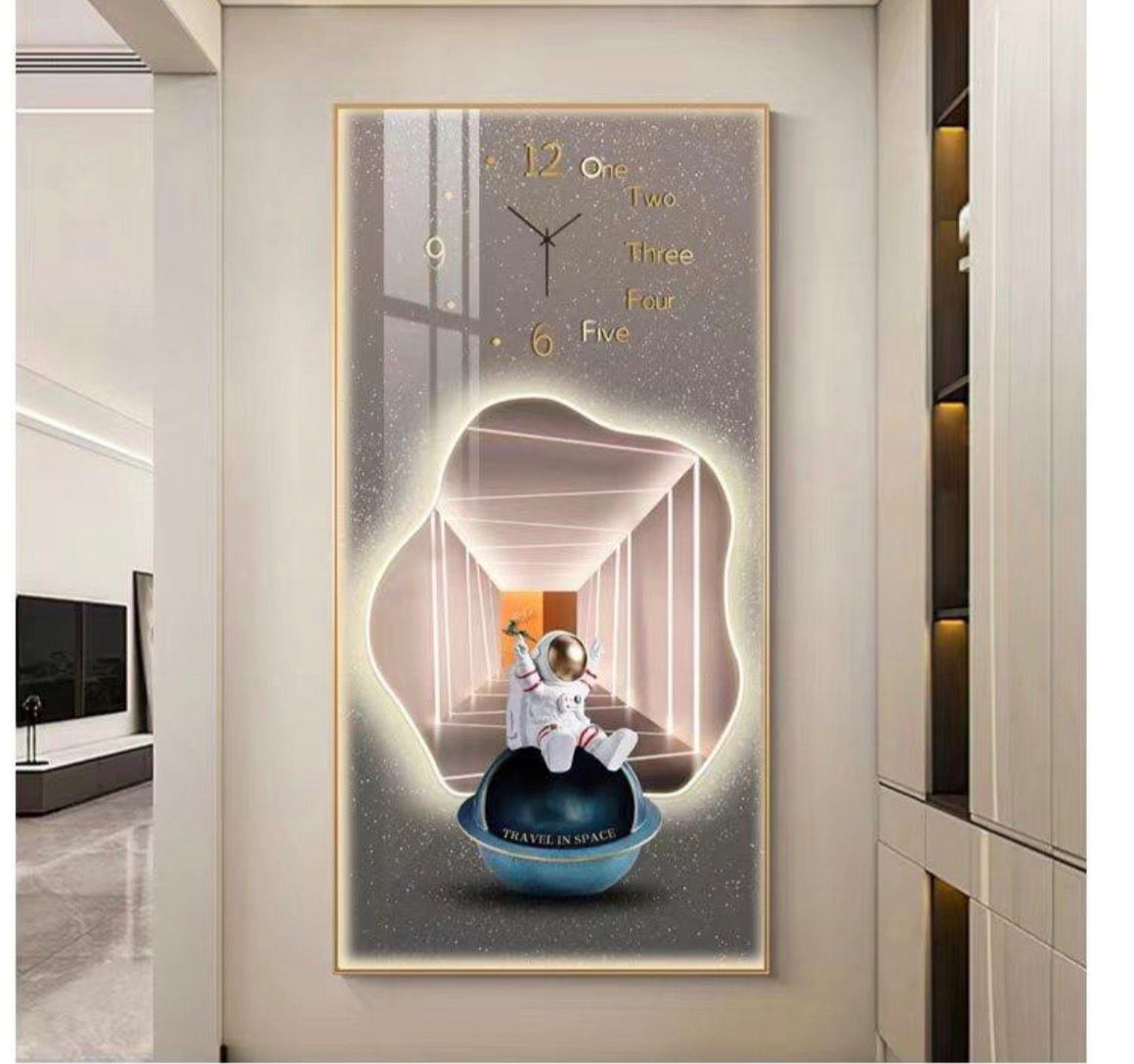 🦌Luxury Art Wall Clock – Modern LED Decor