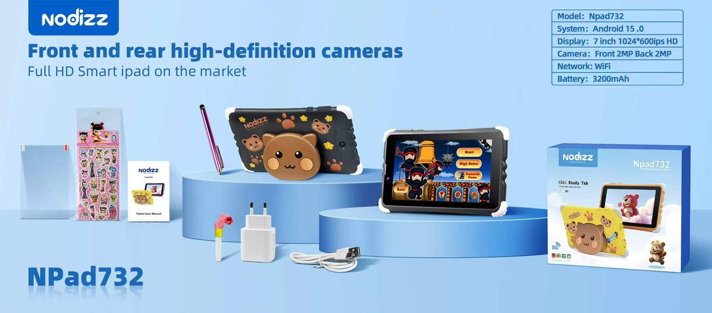 Nodizz Npad732 Kids Tablet – Smart, Safe &amp; Fun Learning