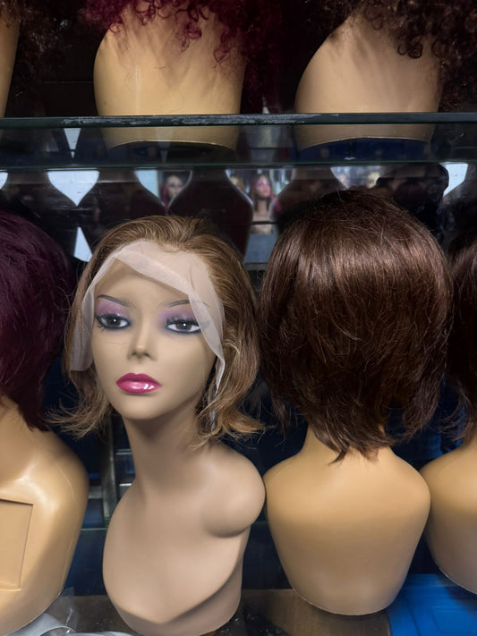 Human hair pixie