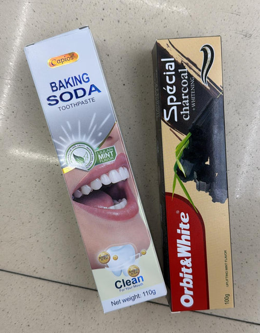 Pack of 6 anti fluoride adults toothpaste on Preoder.