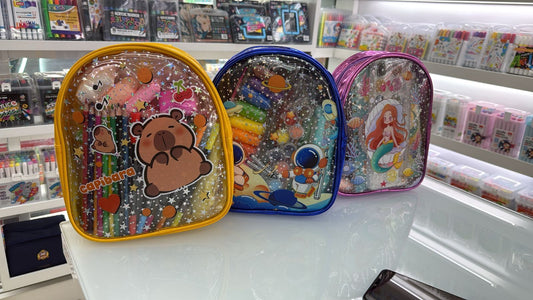 Quality kiddie bags Art marker with drawing book and color mixers