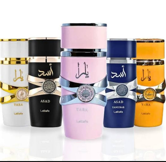 Yara perfumes set of 5. (35 ml each)