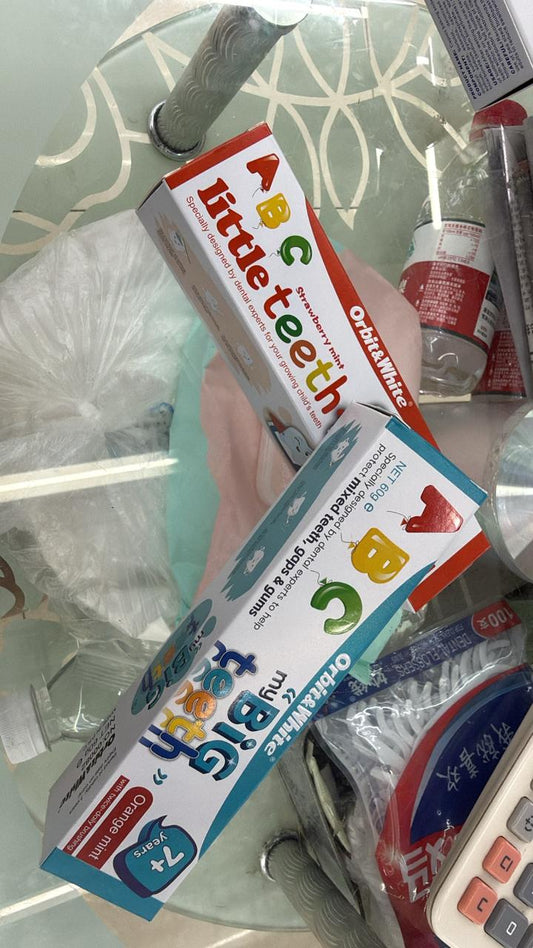 Pack of 6pcs kids toothpaste