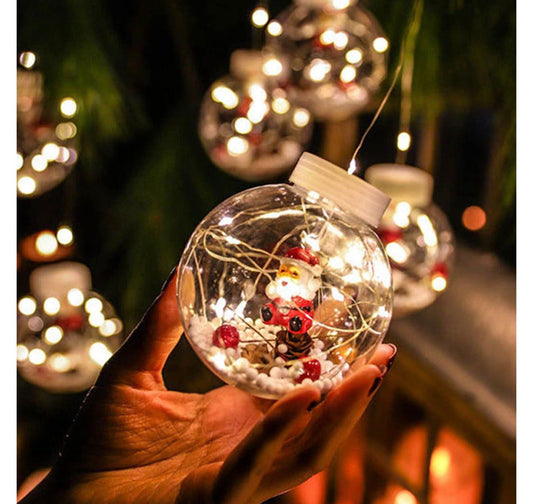 3mtr double layer hanging santa Christmas lights design