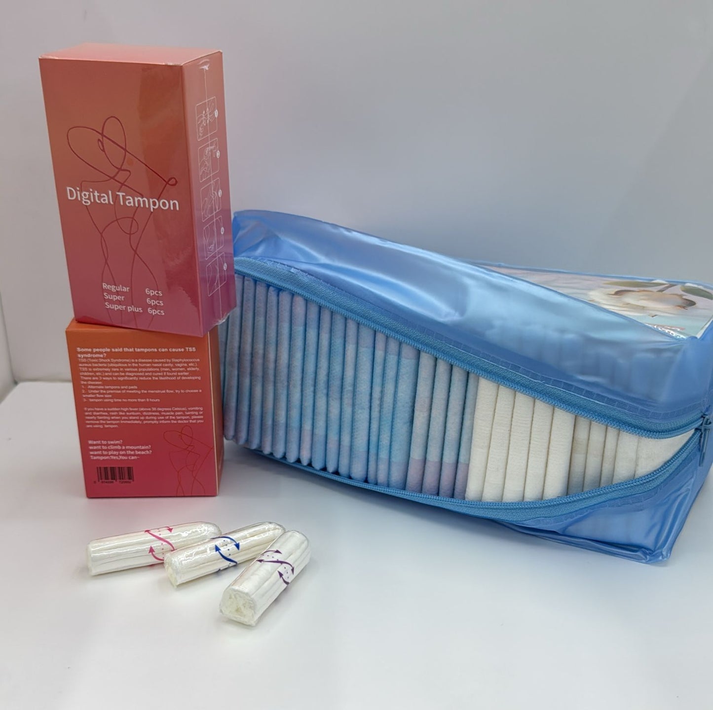 3 Packets  of Quality Tampons 18 Pcs each