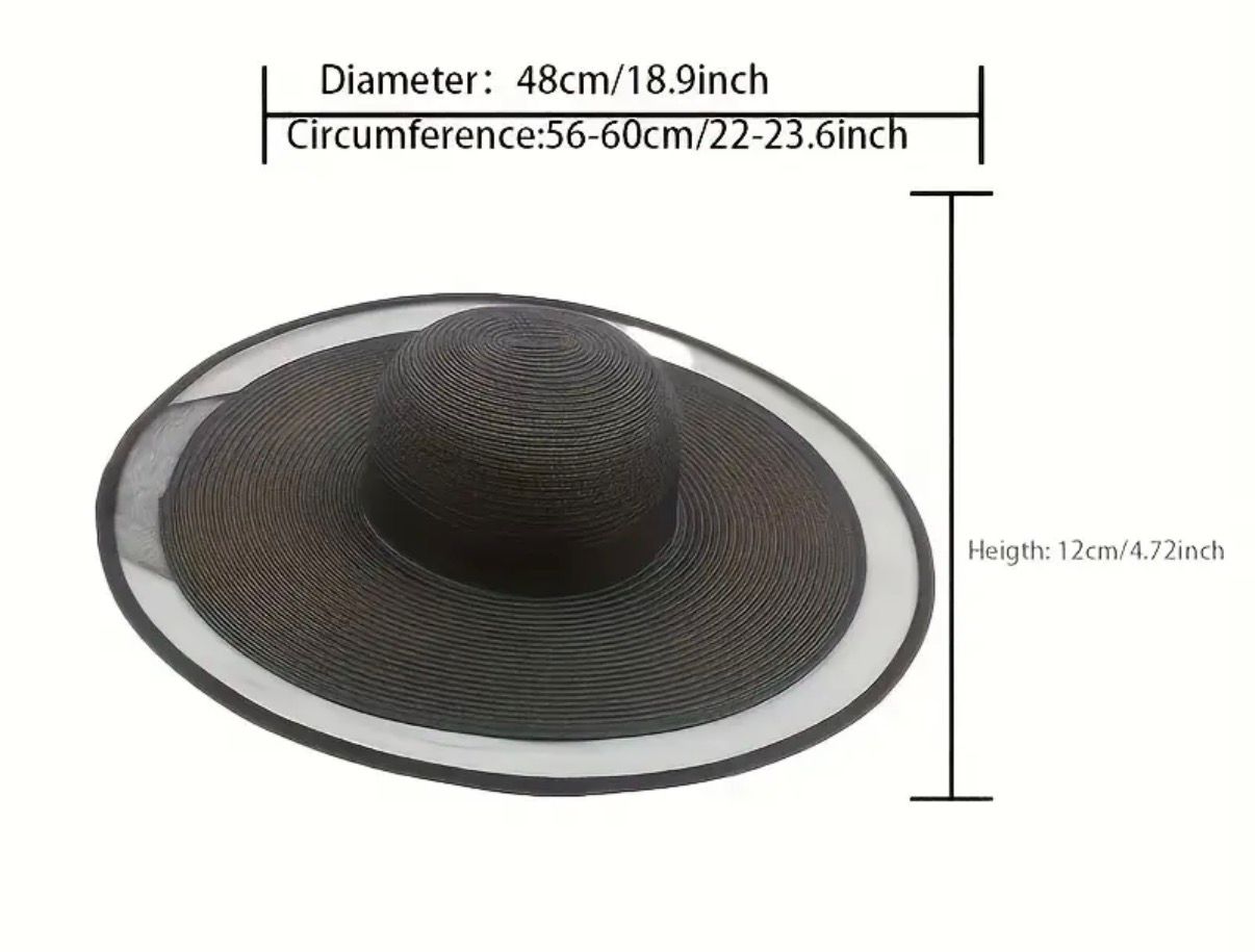 Wide brim summer hat