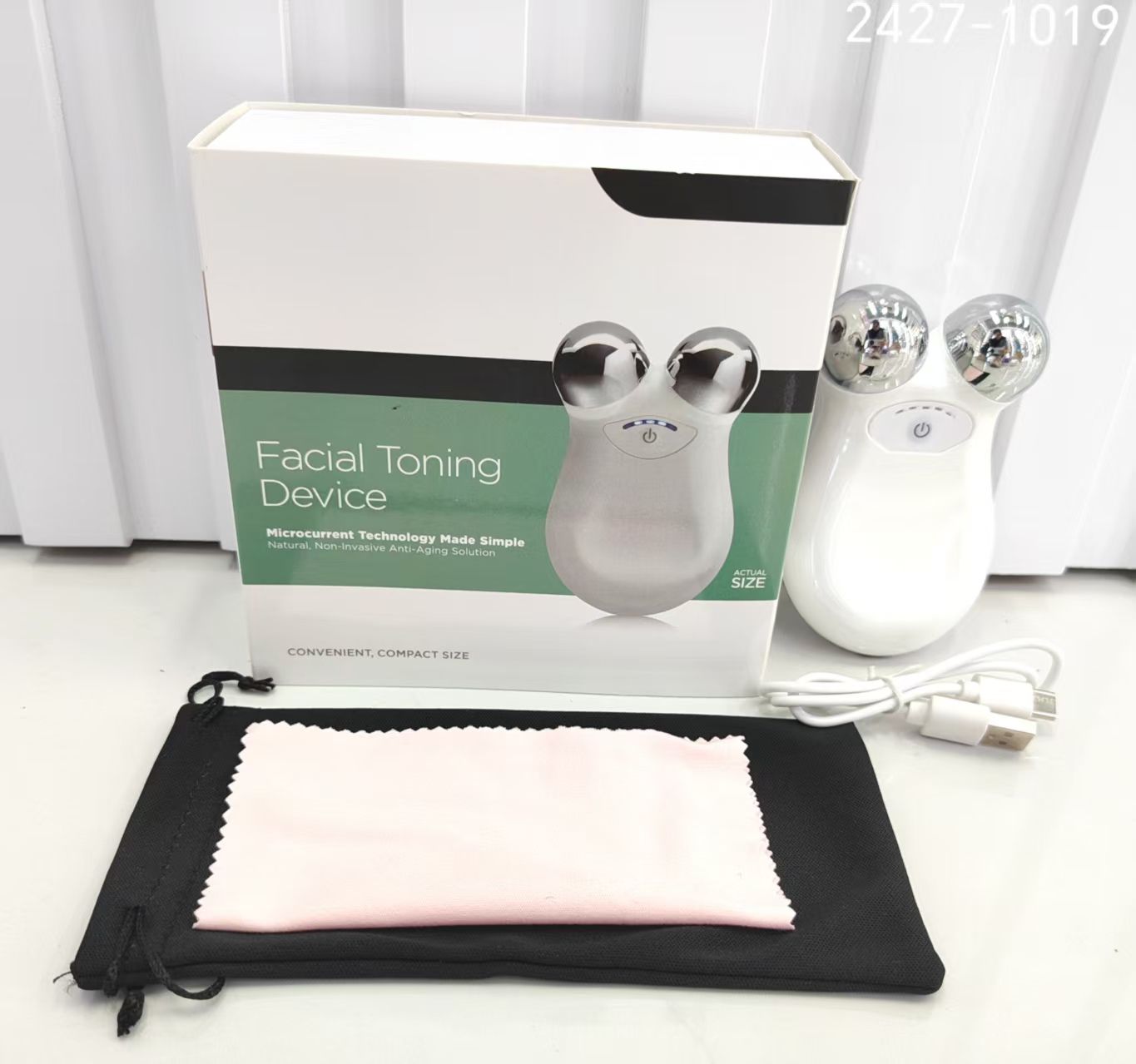 Micro current Face toning device ideal for facial massage home and spa use