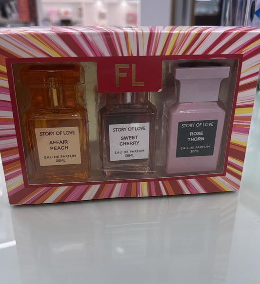 STORY OF LOVE – Eau de Parfum Gift Set (3 x 30mL)