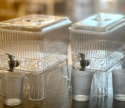 XLUMIIN Double-Tap Juice Decanter Set – Serve in Style