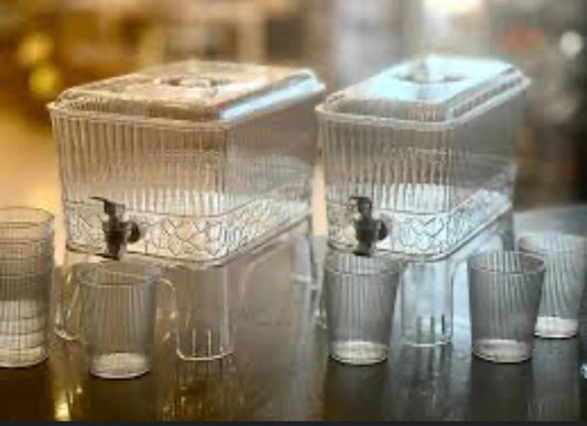 XLUMIIN Double-Tap Juice Decanter Set – Serve in Style