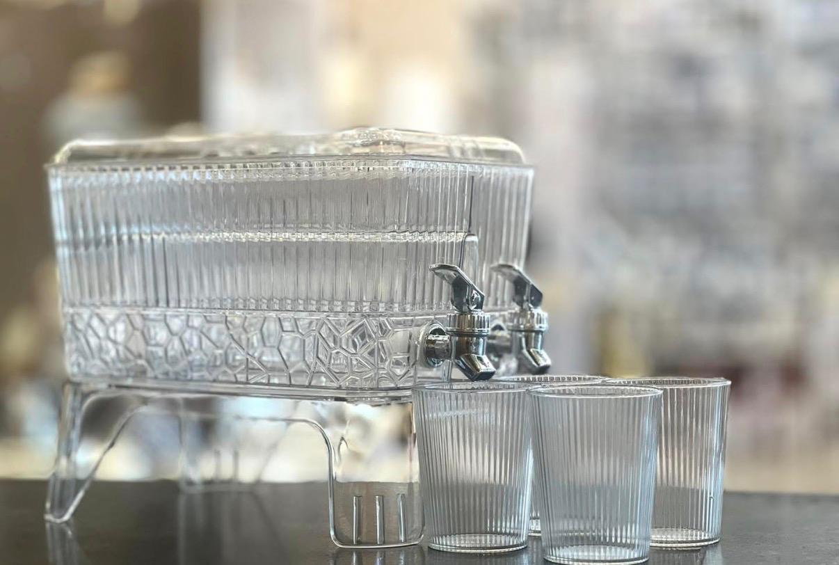 XLUMIIN Double-Tap Juice Decanter Set – Serve in Style