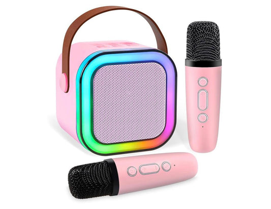 2 mics karaoke speaker ideal for family bonding session for kids and adults