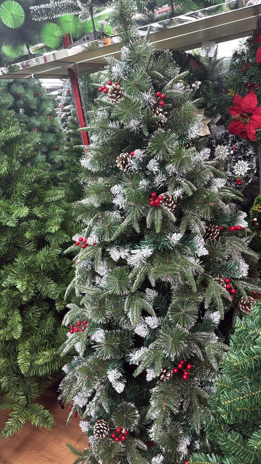 Snow-Frosted Artificial Christmas Tree – 1.8M