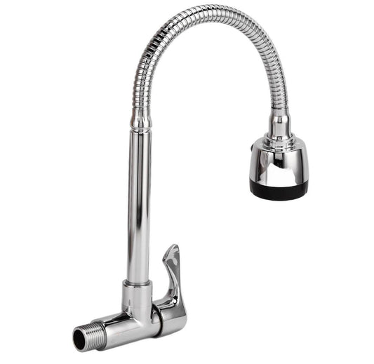 Rotating kitchen faucet