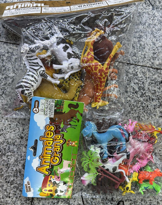 2 animal sets total 25 pcs